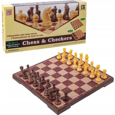 Šachy a Warcaby 2v1 Nobo Kids