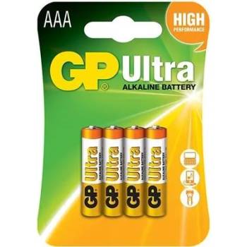 GP Batteries Алкална батерия gp ultra lr03 aaa (4 бр. в опаковка) 1.5v gp24au (gp-ba-24au21-sb4)