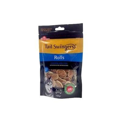 Pet Interest Fish Rolls with Chicken - Вкусно лакомство за кучета - рибни ролца с пилешко месо, 100 гр