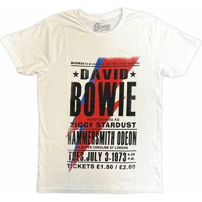 David Bowie tričko Hammersmith Odeon biele