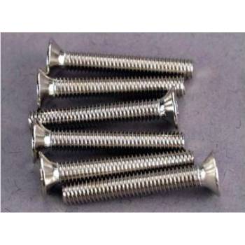 Traxxas винт с вътрешен шестостен M3x20mm потънала глава цинк. (6)