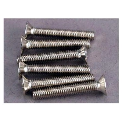 Traxxas винт с вътрешен шестостен M3x20mm потънала глава цинк. (6)