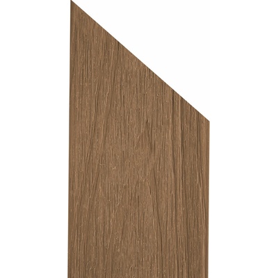 Plotovka Dřevoplus Profi 138 mm, barva Teak - hnědá Výška plotovky: 120 cm, Varianta plotovky: šikmá