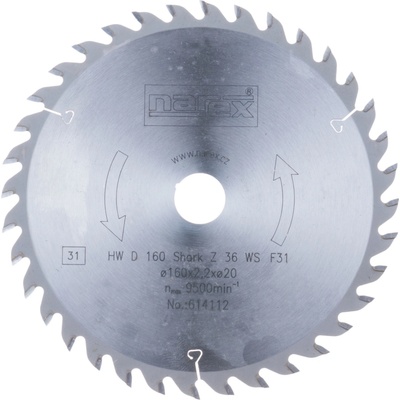 Narex Shark HW D 160 Shark Z 36 WS pilový kotouč
