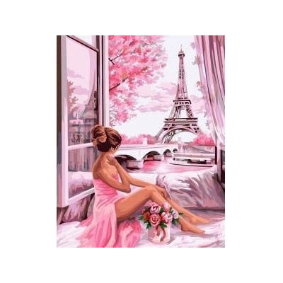 KOH-I-NOOR Paint by numbers 40x50 Girl with roses