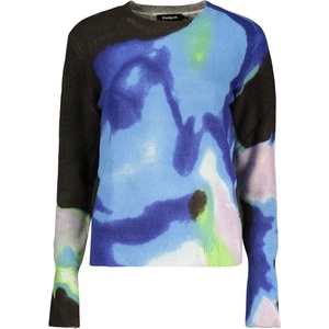 DESIGUAL Пуловер за жени desigual, Размер l, Цвят Синьо (26wwjf03_bl5022)