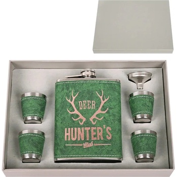 Комплект манерка - Deer hunter's club с аксесоари /кожа и метал/ (К85879)