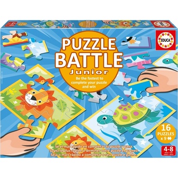 Educa Пъзел дуел Educa - Животни, 16 х 9 части (EDU20116)