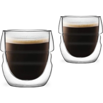 Vialli Design Стъклени чаши в комплект 2 бр. за еспресо/с двойни дъна 70 ml Sferico - Vialli Design