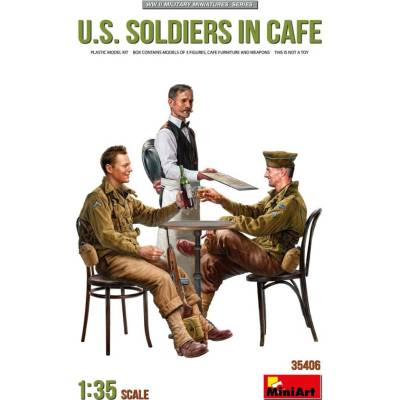 MiniArt U.S. Soldiers in Cafe 1:35