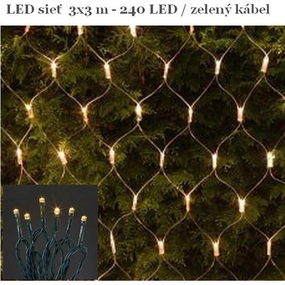 Linder Exclusiv LED svetelná sieť 3x3 m - Teplá biela LK-016WG