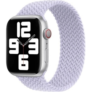 Apple Оригинална текстилна каишка за Apple Watch 38мм, 40мм, 41мм, 42мм (2024) - Apple Solo Loop Braided Band Size 7 Purple Fog
