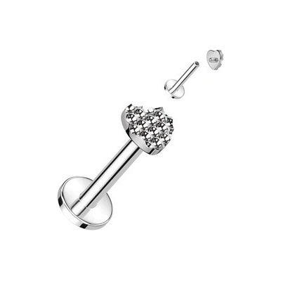 Šperky4U piercing do brady labreta titan TIT1298-1206