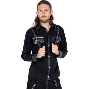 Image 1 of Poizen industries мъжка риза poizen industries - forrest - ЧЕРНО - poi1357