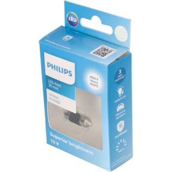 Image 1 of Philips Крушка, led philips c5w 12v 1w sv8, 5-8, 4000k, 1 бр