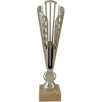 Prozona Trofej Sport stříbrný pohár mramorový podstavec výška 33,5cm