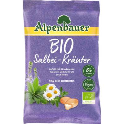 Alpenbauer Cukríky plnené BIO Šalvia a byliny 90 g