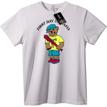 NOONEBRAND Тениска Първи Ден Мечка - 7XL, Black