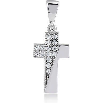 Lillian Vassago Zlatý křížek se zirkony LLV11 GP008W