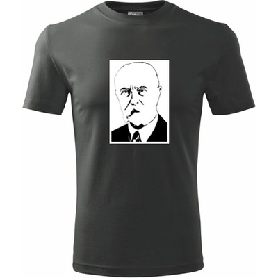 Tričko Tomáš Garrigue Masaryk Tričko s Masarykem grafitové