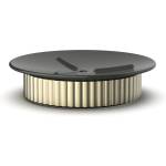 DECOR WALTHER Сапунерка Of Line със златиста основа 12, 5 см черна (0671046)