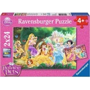 Puzzle Ravensburger Disney Nejlepší přátelé princezen 2 x 24 dílků