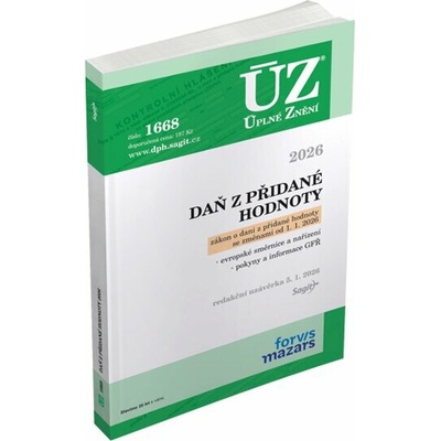 ÚZ 1668 Daň z přidané hodnoty