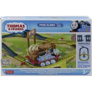 Mattel ЖЕЛЕЗОПЪТЕН КОМПЛЕКТ thomas Пристанищна товарна линия на Томас (hpm64)