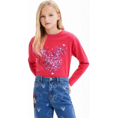Desigual tričko Laurie Disney fuchsia rose