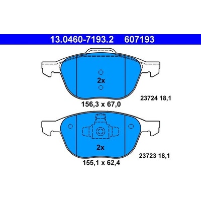 Sada brzdových destiček ATE 13.0460-7193 (AT 607193) -...