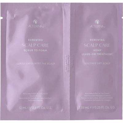 Alterna Haircare Caviar Renewing Scalp Care Комплект - Ексфолиращ шампоан и Терапия, 12 + 7.4 ml