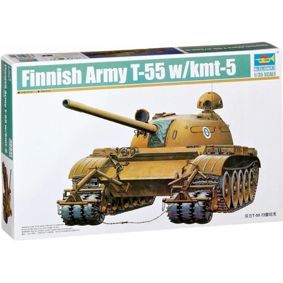 Trumpeter Finnish Army T-55 W/KMT-5 1:35