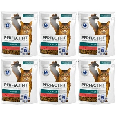 PERFECT FIT Sterile 1+ s vysokým obsahom hovädzieho mäsa 6 x 750 g