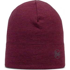 Buff Зимна шапка (beanie) Buff Midweight Merino Wool Hat Beanie - Melange Tibetan Red - размер One Size (204-4519-1611)