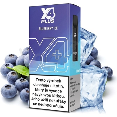 X4 Plus Pod cartridge Blueberry Ice 2ml 20 mg 1ks