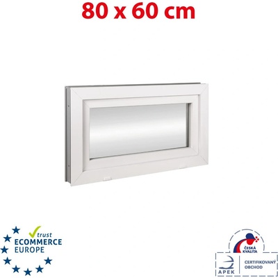 Okna Hned Plastové okno 800 x 600 mm bílé sklopné