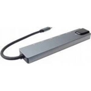 PremiumCord Adapter PremiumCord USB-C to HDMI+USB3.0+USB2.0 + PD + SD/TF +RJ45