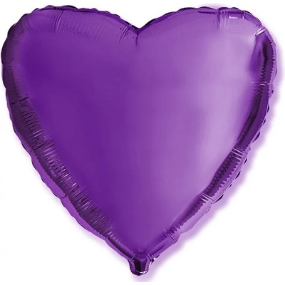 Flexmetal Балон фолио сърце лилаво 46 см