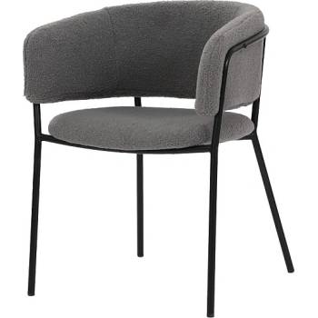 ЕВРОМАР Трапезен стол К-348 сиво / черно