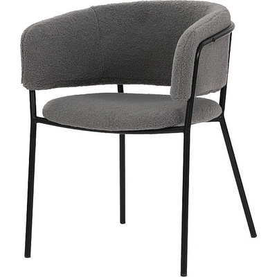 ЕВРОМАР Трапезен стол К-348 сиво / черно