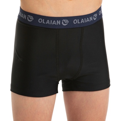 Olaian Spodné šortky boxerky BX 500 Tween čierna