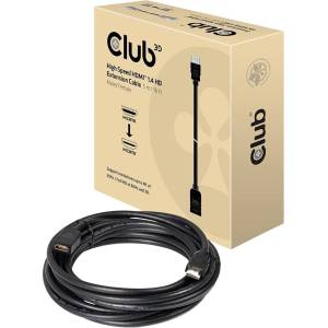Club 3D Club3D високоскоростен удължителен кабел HDMI 1.4 HD, 5 м, черен (CAC-1320)