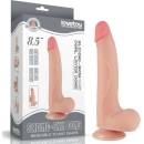 LoveToy Sliding Skin Dual Layer Dong Whole Testicle 8.5" Flesh