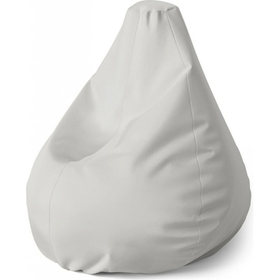 Sablio sedací vak Pear ledově šedá 140 x 100 x 25 cm