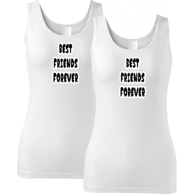 Povidlo cz tílka pro kamarádky BFF best friends forever Bílá