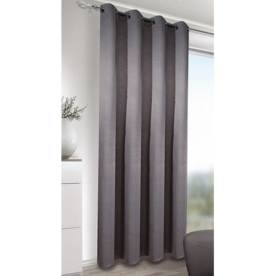 dekoračný záves LEATHER šedý tmavý 135 x 245 cm