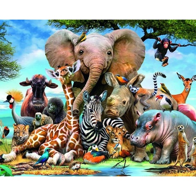 Ravensburger Kamarádi z Afriky 300 dielov