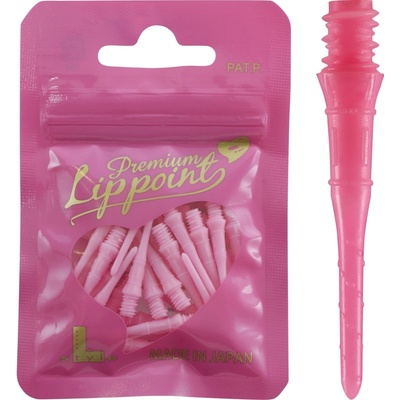 L-Style Premium LipPoint soft, čierne 25mm, závit 2BA, 30ks Ružová