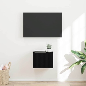 vidaXL TV стенен шкаф 39 x 31 x 29, 5 см Черно Инженерна дървесина (892171)