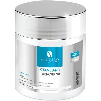 Mistero Milano akrylový prášek COVER POLYMER PINK STANDARD 200 ml